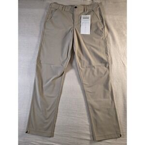 Nomatic Outset Pant 34x32(Meas 34x30.5) Mens Perf. Classic Fit Stretch Khaki
